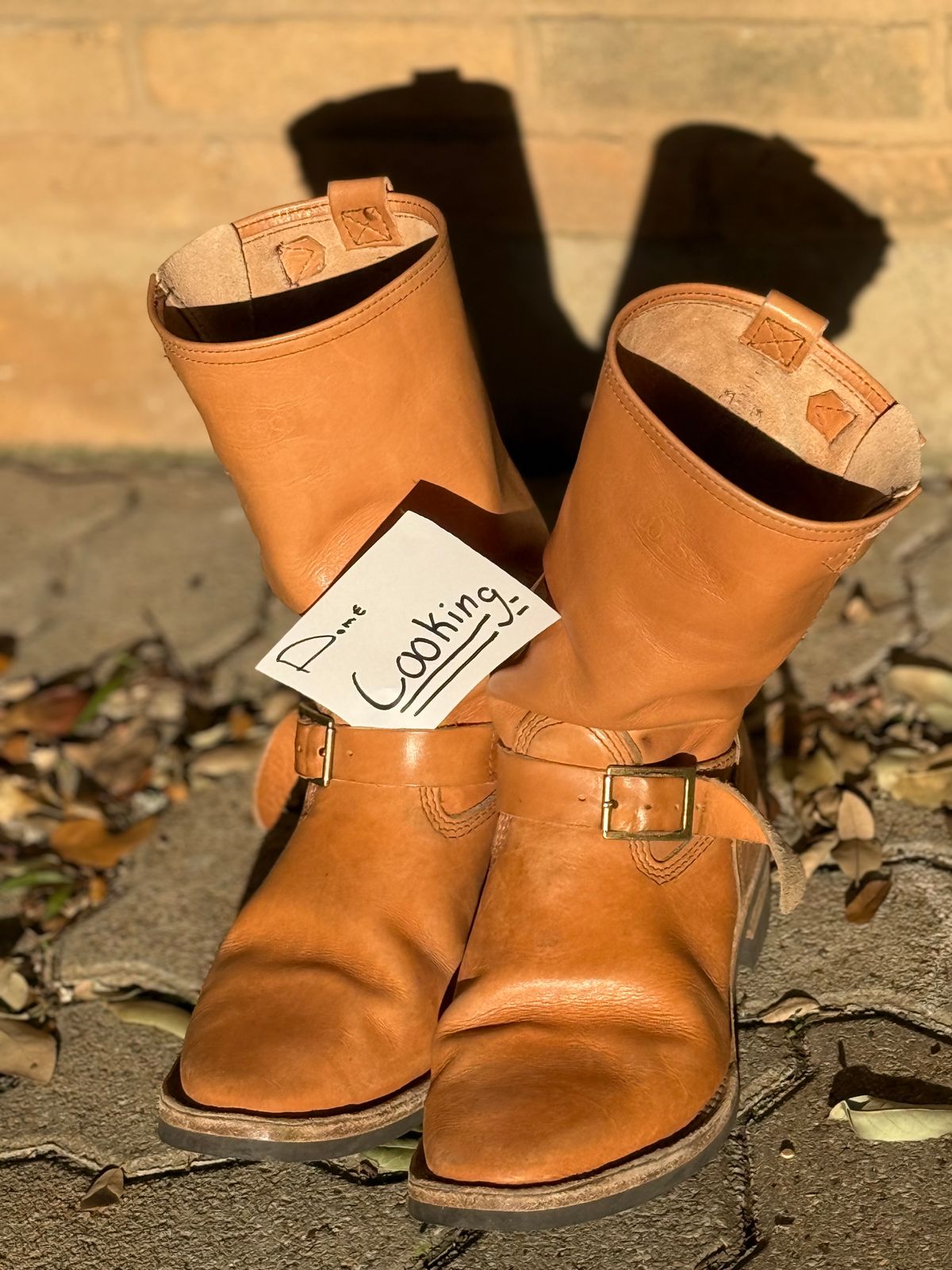 Photo by adriankgonzales on November 1, 2025 of the Wesco x S&S Van Cleef III in Unknown Natural Veg Tan.