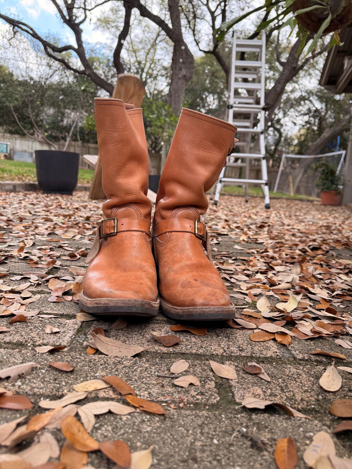 Photo by adriankgonzales on March 5, 2026 of the Wesco x S&S Van Cleef III in Unknown Natural Veg Tan.