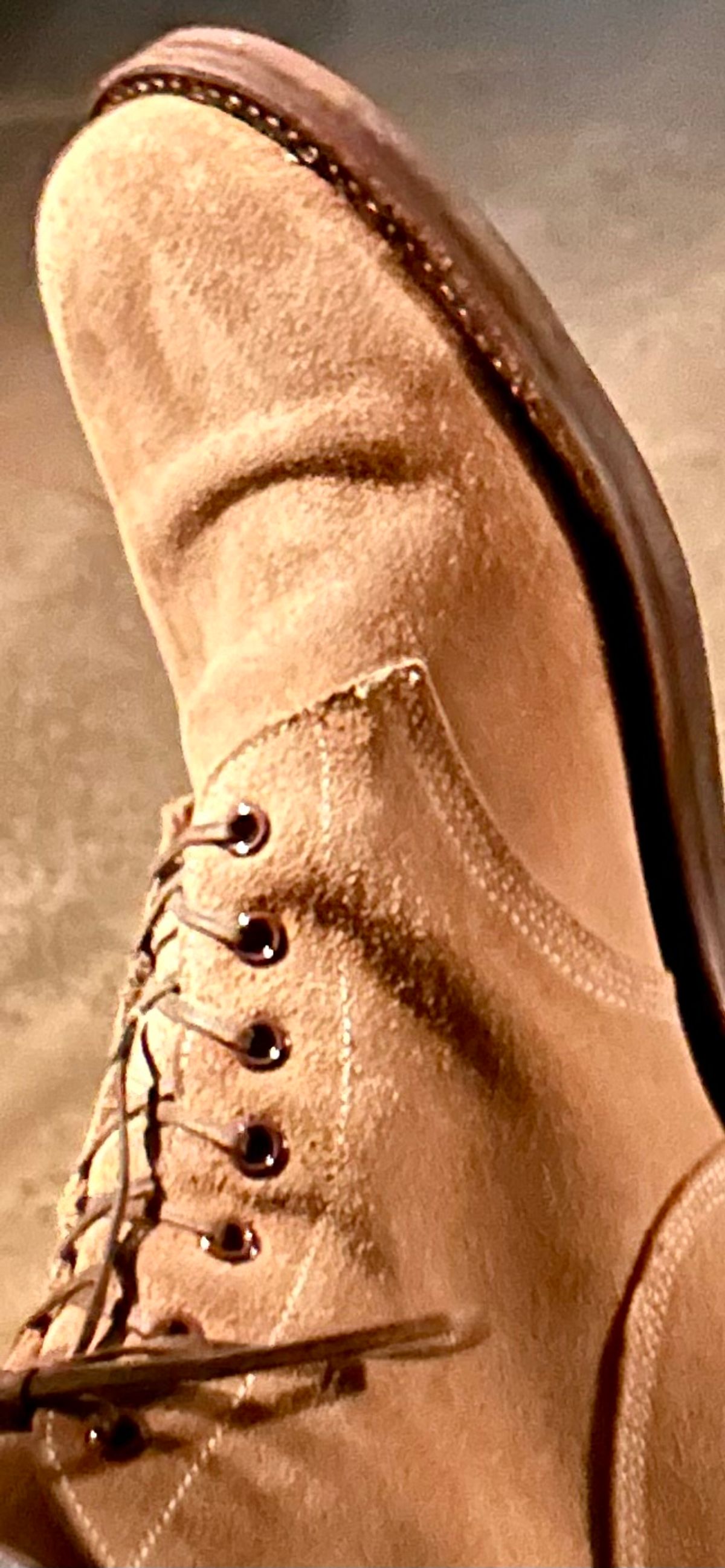 Photo by lowrollr on October 13, 2025 of the Oak Street Bootmakers Field Boot in Horween Natural Chromexcel Roughout.