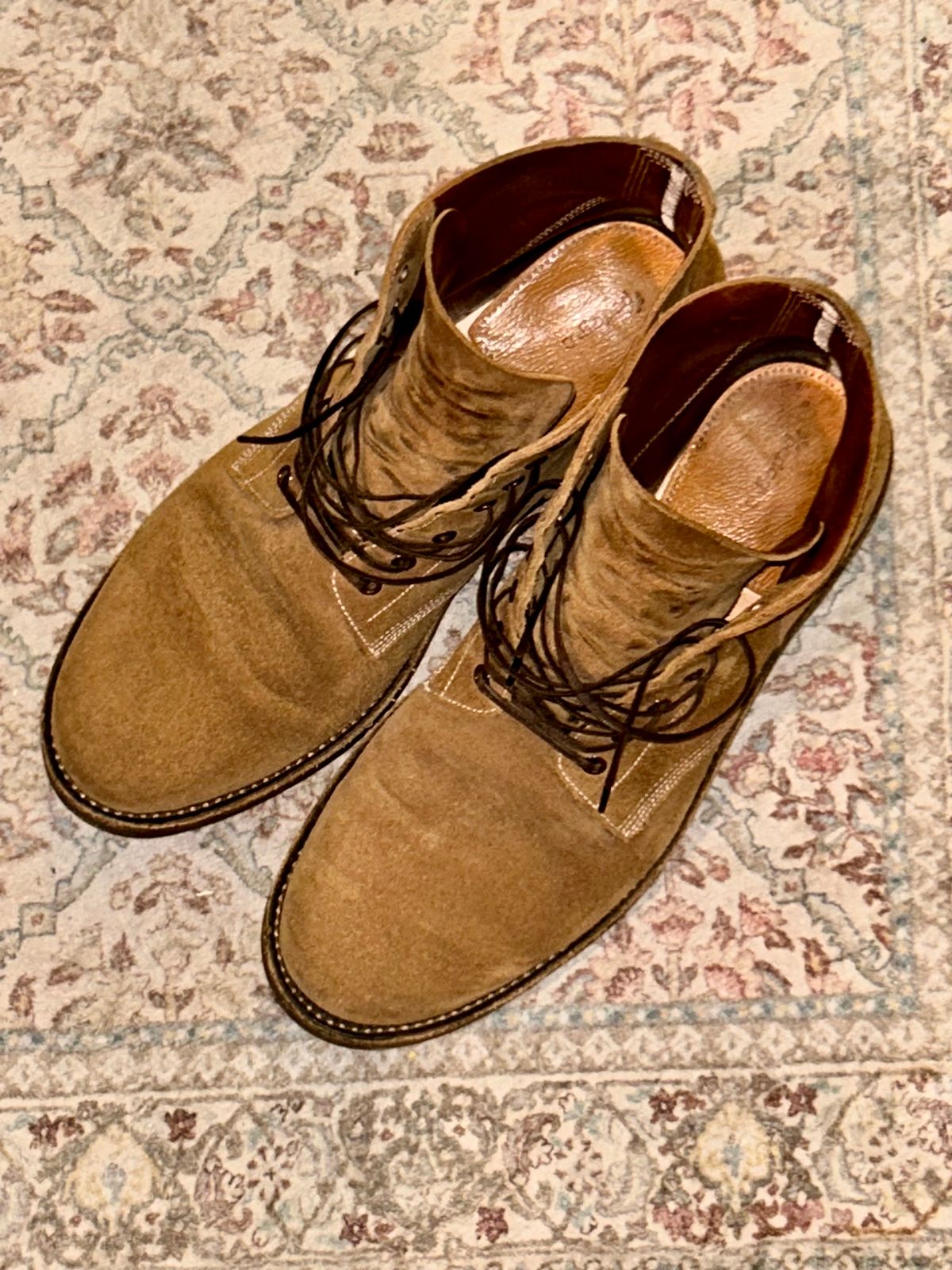 Photo by lowrollr on March 20, 2026 of the Oak Street Bootmakers Field Boot in Horween Natural Chromexcel Roughout.