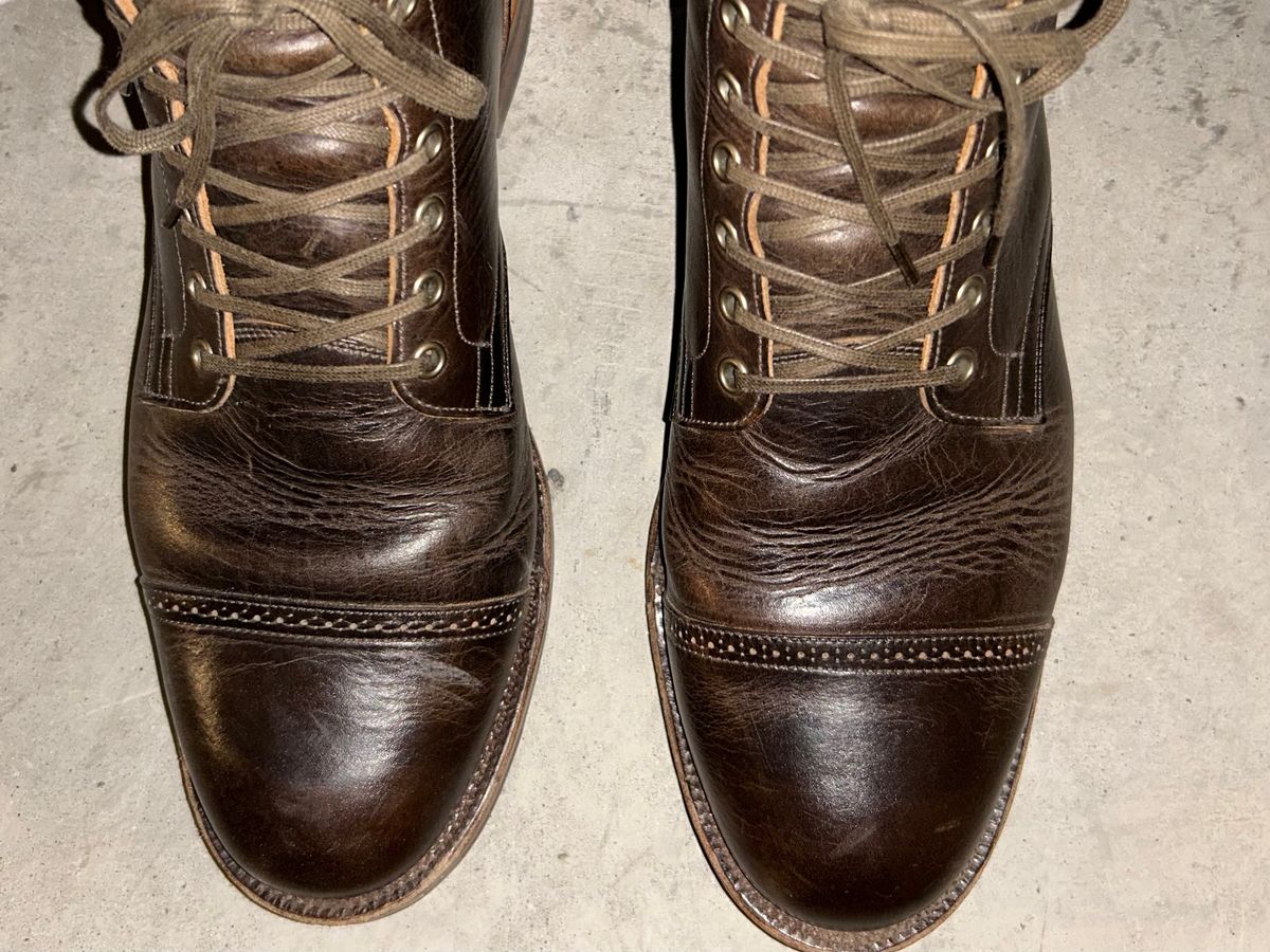 Photo by lowrollr on October 25, 2025 of the Viberg Service Boot BCT in C.F. Stead Antique Phoenix.