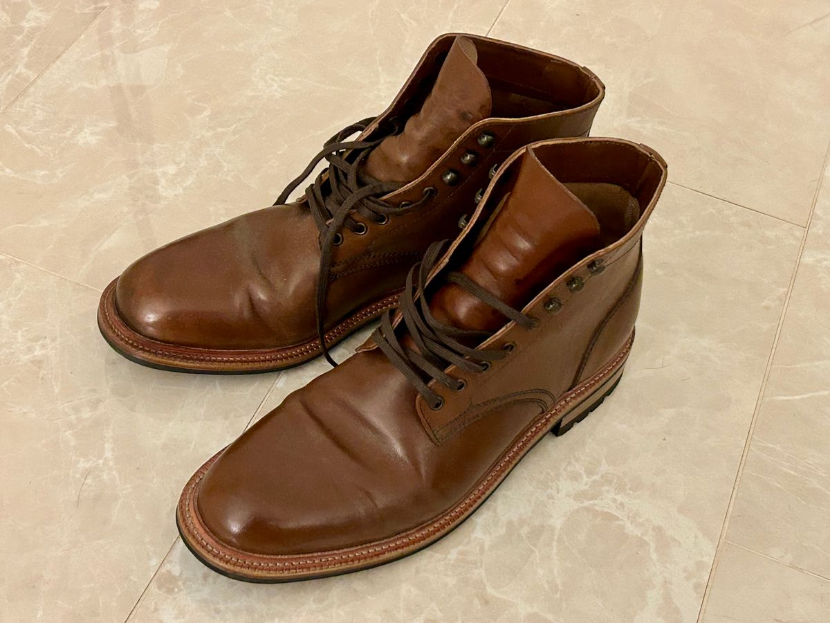 Photo by lowrollr on November 4, 2025 of the Parkhurst The Allen in Maryam Toscanello Vachetta Horsebutt.