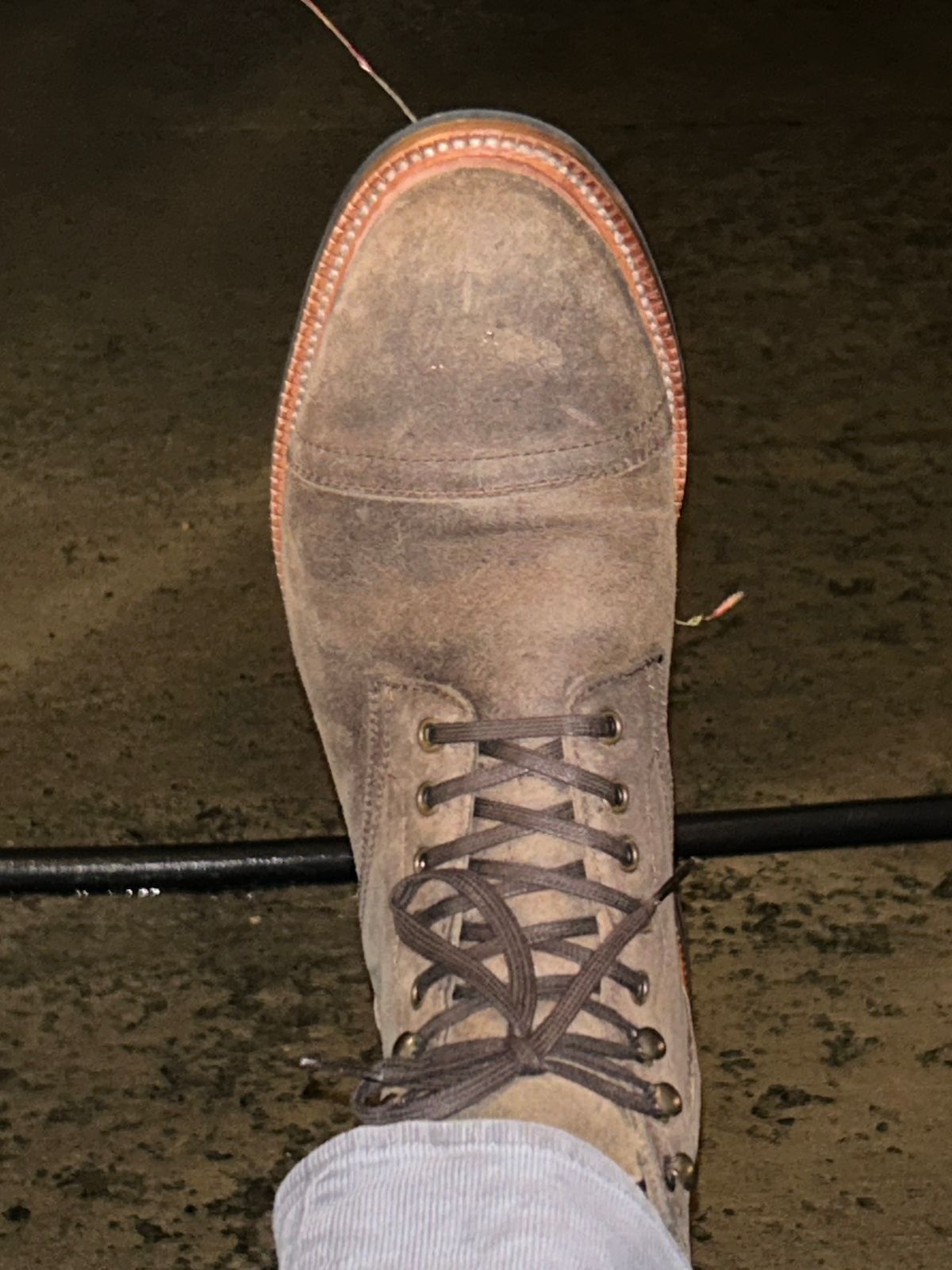 Photo by lowrollr on October 11, 2025 of the Parkhurst The Richmond in C.F. Stead Maraca Waxed Mohawk.