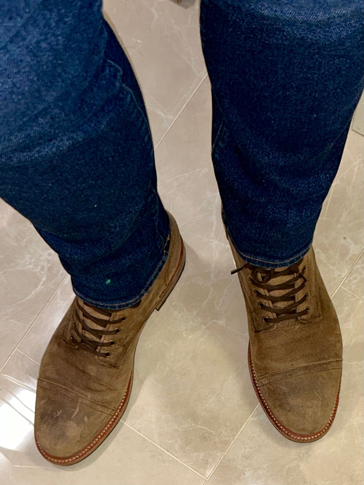 Photo by lowrollr on January 31, 2026 of the Parkhurst The Richmond in C.F. Stead Maraca Waxed Mohawk.