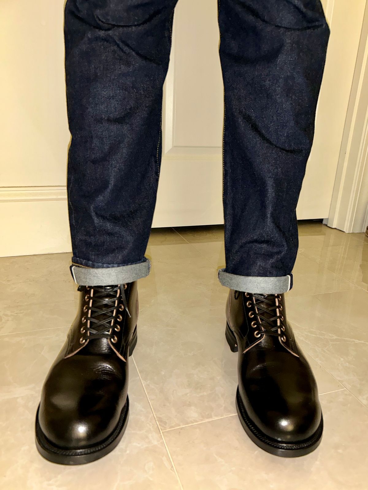 Photo by lowrollr on May 14, 2026 of the Viberg Service Boot in Conceria Walpier Tuscany Nero.