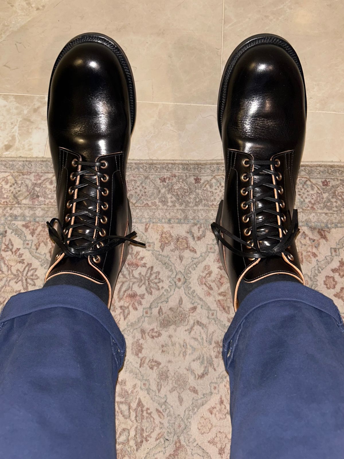 Photo by lowrollr on June 5, 2026 of the Viberg Service Boot in Conceria Walpier Tuscany Nero.