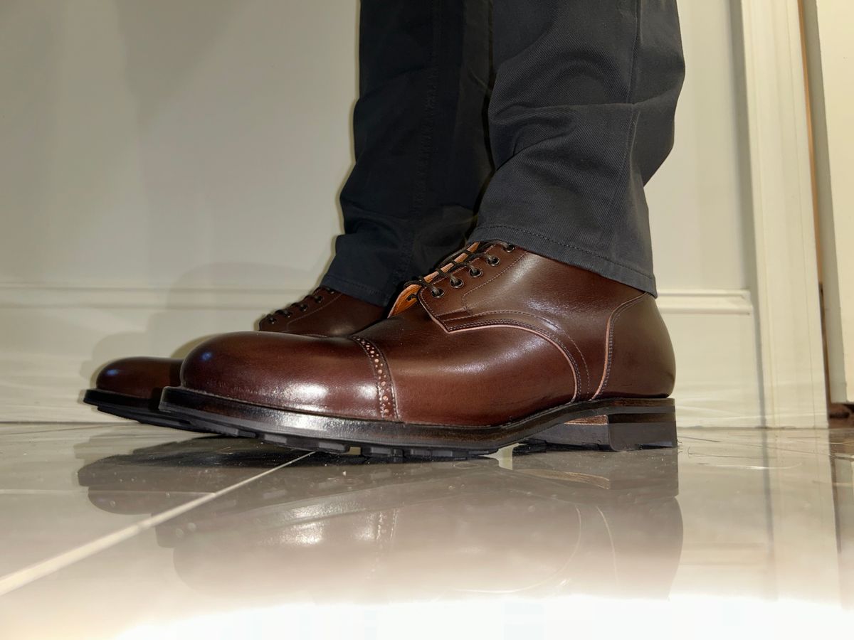 Photo by lowrollr on April 2, 2026 of the Viberg Service Boot BCT in Conceria Walpier Foresta Tuscany.