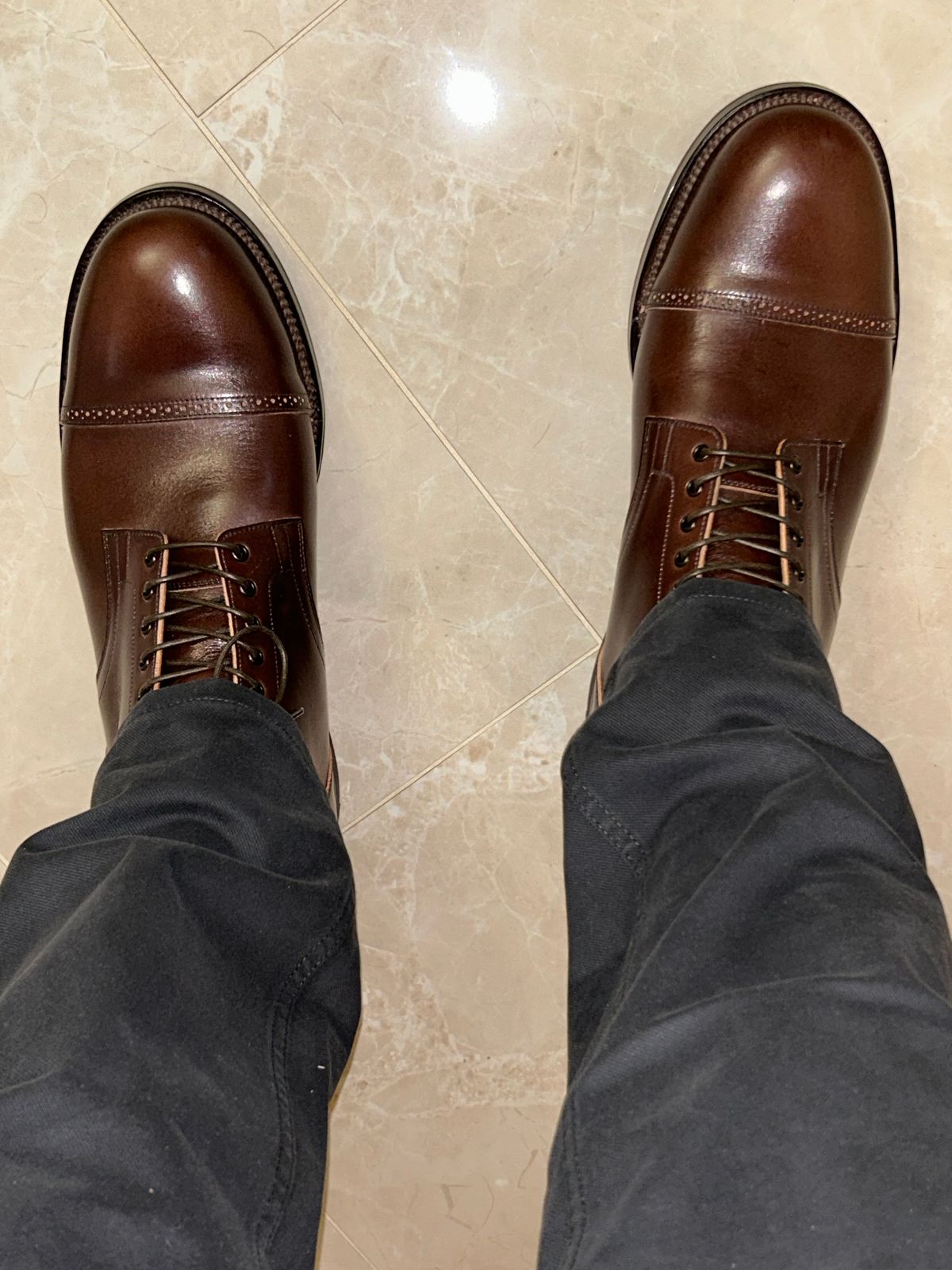 Photo by lowrollr on April 2, 2026 of the Viberg Service Boot BCT in Conceria Walpier Foresta Tuscany.