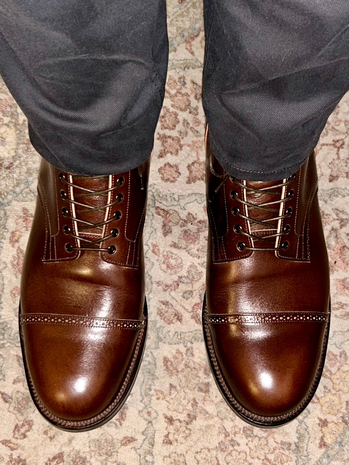 Photo by lowrollr on April 3, 2026 of the Viberg Service Boot BCT in Conceria Walpier Foresta Tuscany.