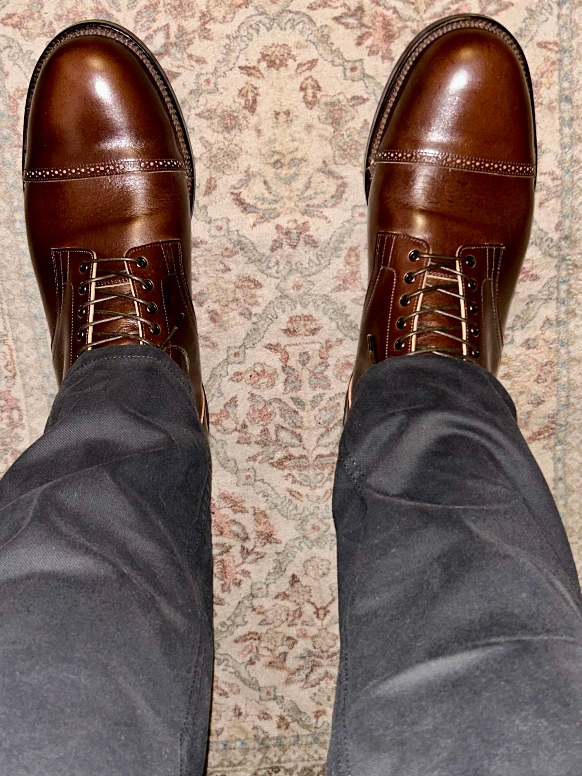 Photo by lowrollr on April 3, 2026 of the Viberg Service Boot BCT in Conceria Walpier Foresta Tuscany.