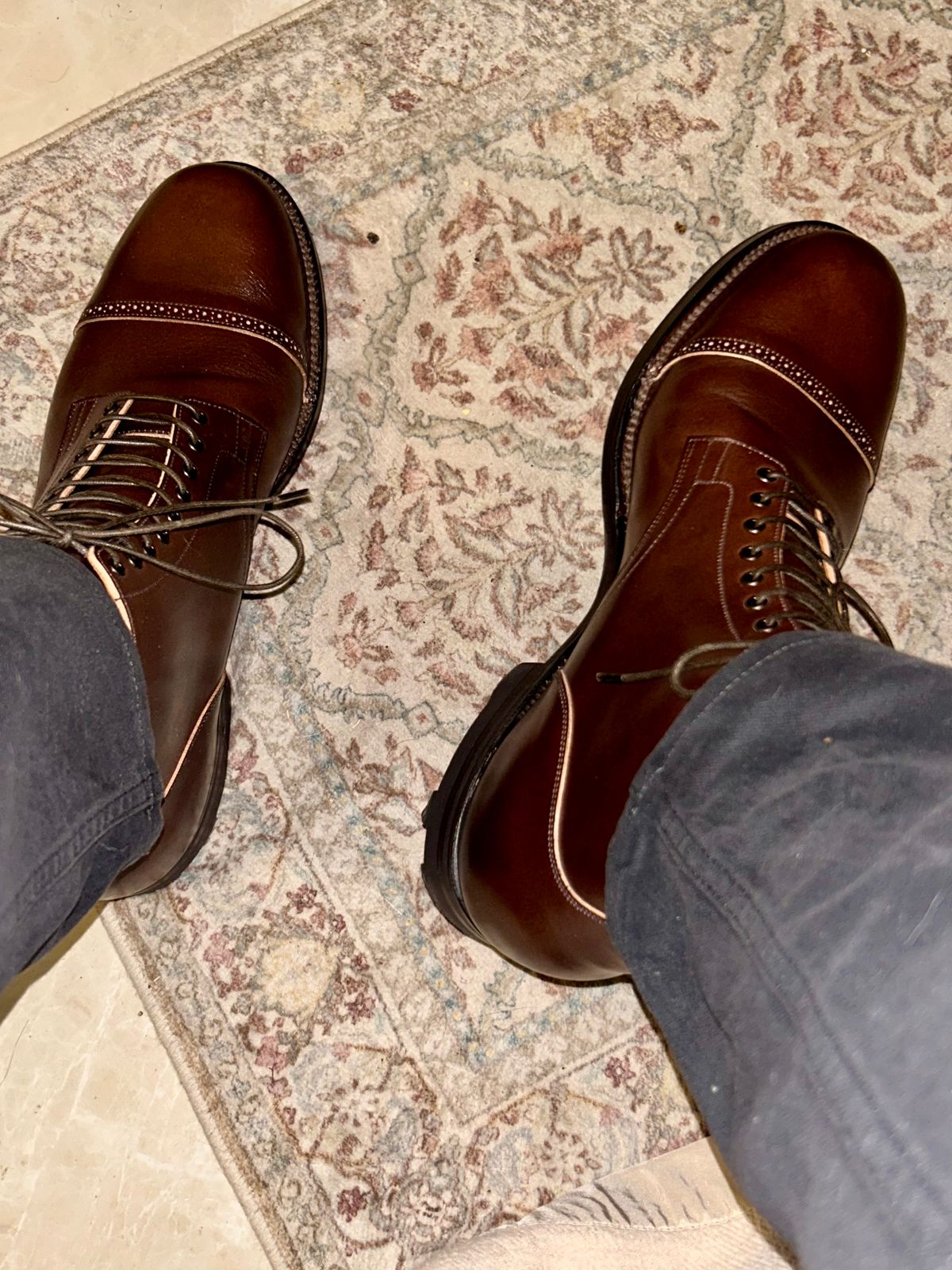 Photo by lowrollr on April 2, 2026 of the Viberg Service Boot BCT in Conceria Walpier Foresta Tuscany.