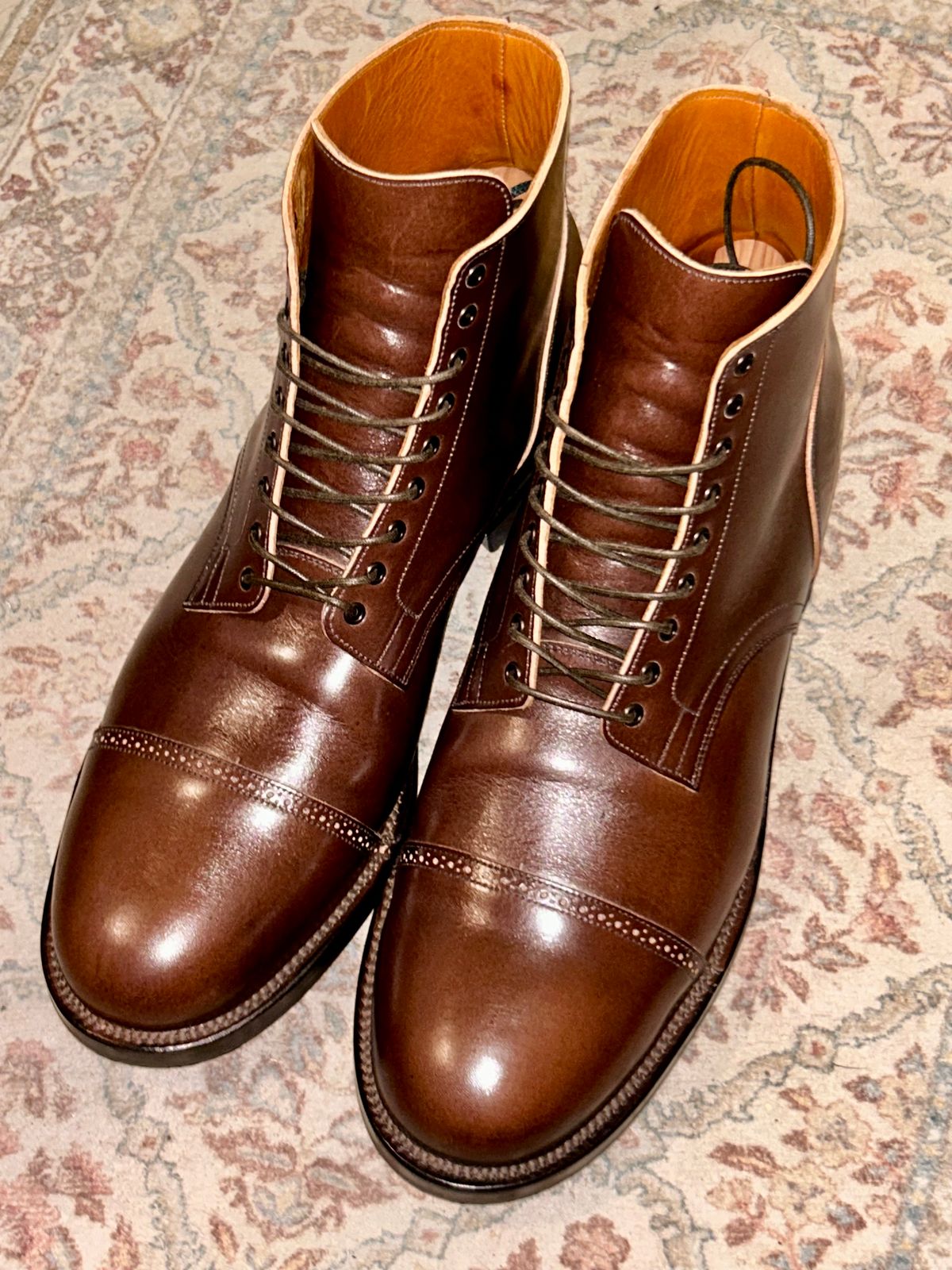 Photo by lowrollr on April 3, 2026 of the Viberg Service Boot BCT in Conceria Walpier Foresta Tuscany.