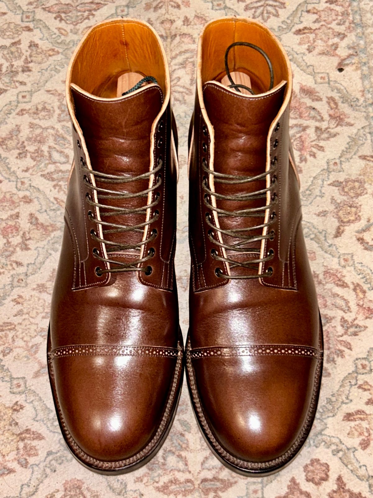 Photo by lowrollr on April 3, 2026 of the Viberg Service Boot BCT in Conceria Walpier Foresta Tuscany.