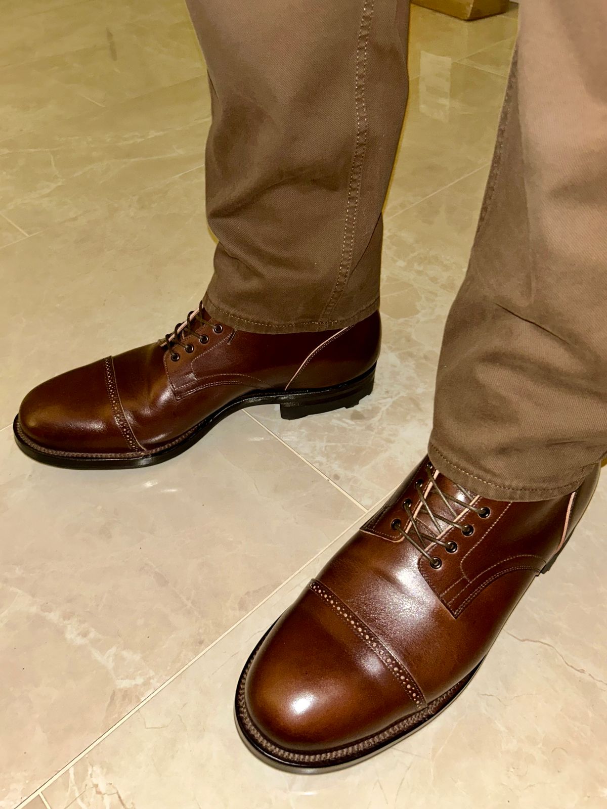 Photo by lowrollr on April 3, 2026 of the Viberg Service Boot BCT in Conceria Walpier Foresta Tuscany.