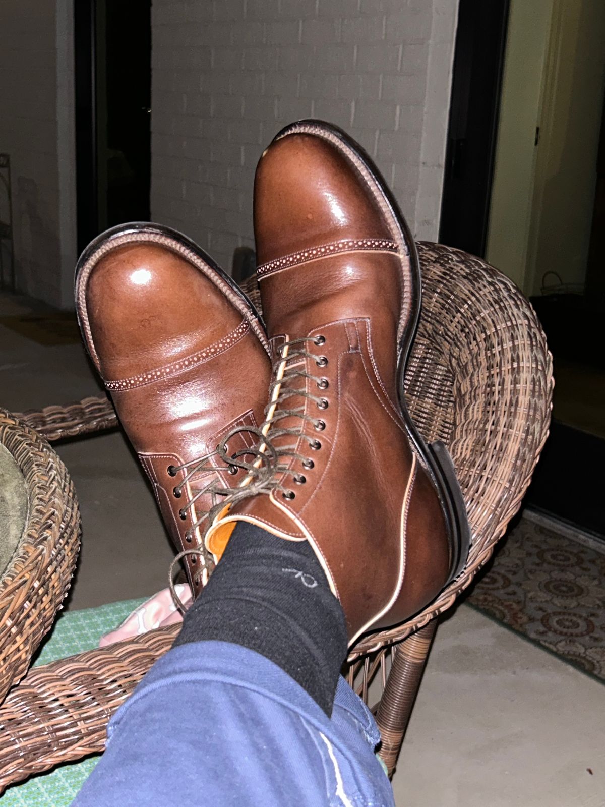 Photo by lowrollr on April 10, 2026 of the Viberg Service Boot BCT in Conceria Walpier Foresta Tuscany.