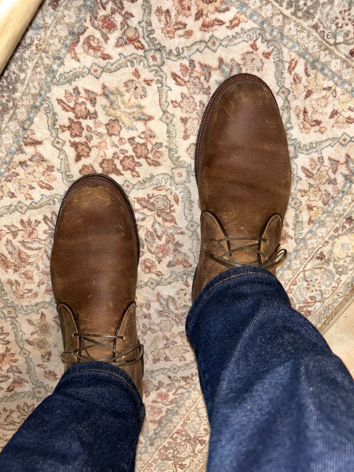 Photo by lowrollr on November 15, 2025 of the Viberg Uplands Boot in C.F. Stead Toast Waxy Commander.