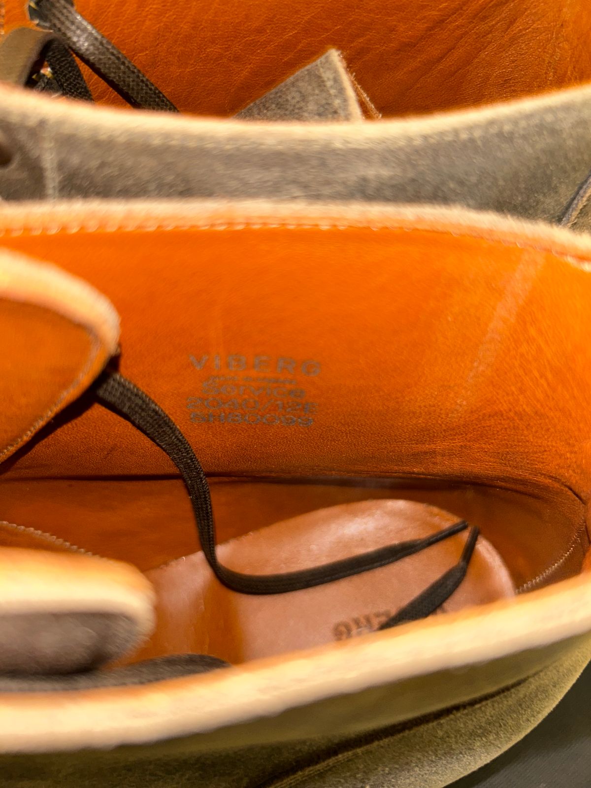 Photo by lowrollr on November 30, 2025 of the Viberg Service Boot DCT in C.F. Stead Tobacco Waxy Commander.