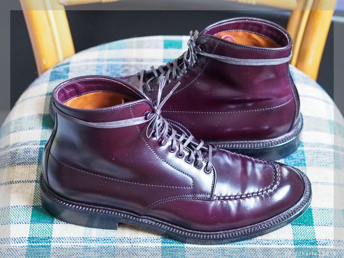Photo by hsiddharta on June 15, 2014 of the Alden Indy Boot in Horween Color 8 Shell Cordovan.
