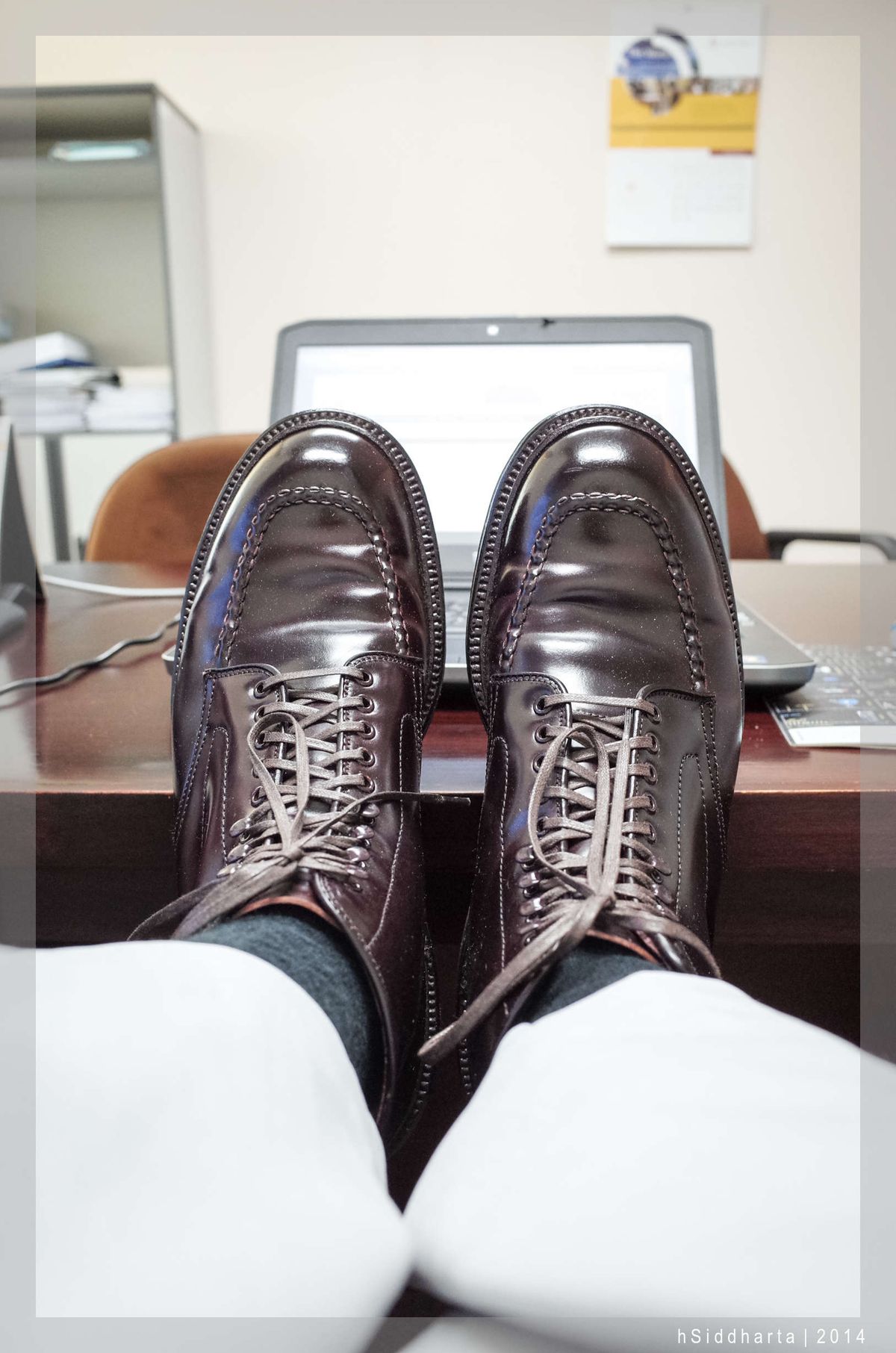 Photo by hsiddharta on June 16, 2014 of the Alden Indy Boot in Horween Color 8 Shell Cordovan.