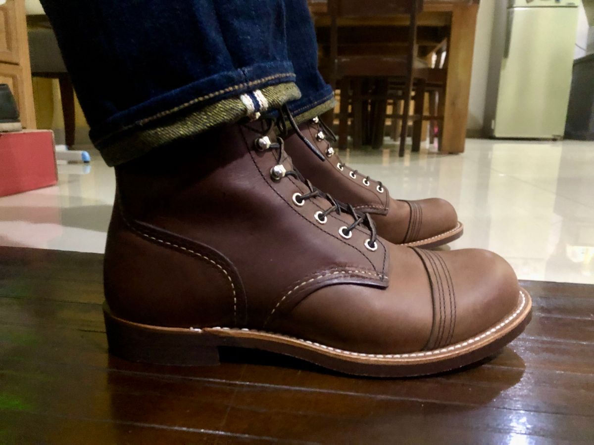 Photo by hsiddharta on December 14, 2024 of the Red Wing Iron Ranger in S.B. Foot Amber Harness.