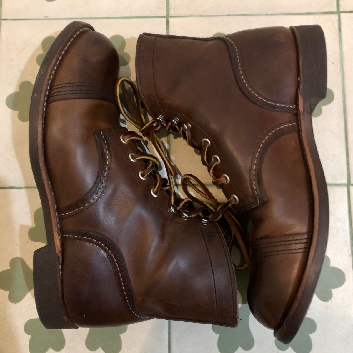 Photo by hsiddharta on March 29, 2025 of the Red Wing Iron Ranger in S.B. Foot Amber Harness.