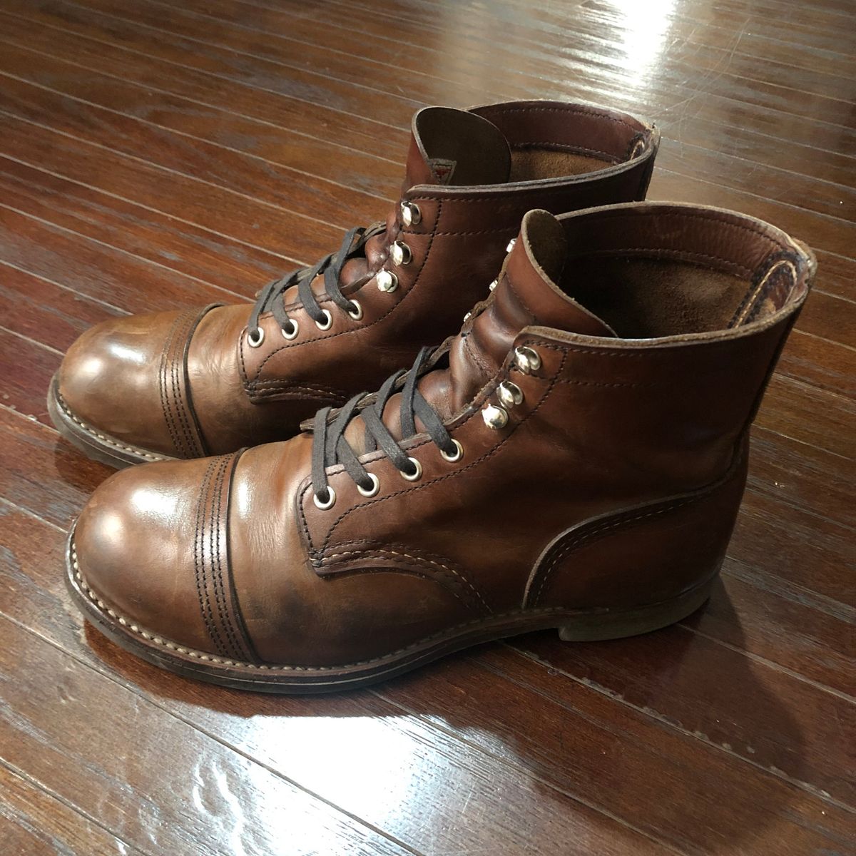 Photo by hsiddharta on December 7, 2025 of the Red Wing Iron Ranger in S.B. Foot Amber Harness.