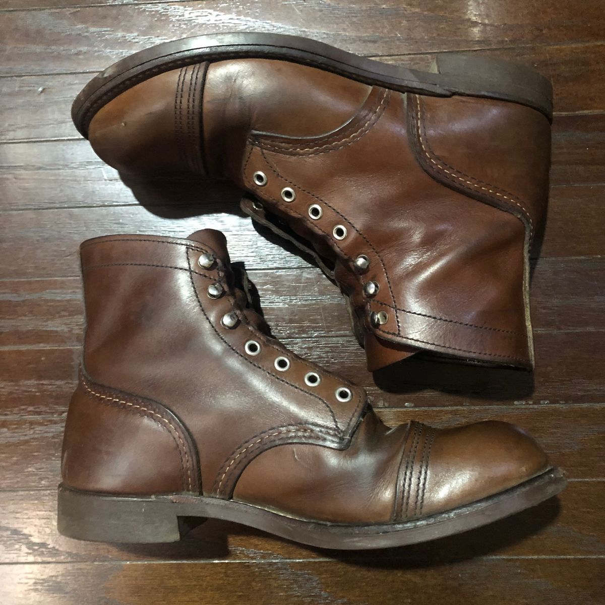 Photo by hsiddharta on January 3, 2026 of the Red Wing Iron Ranger in S.B. Foot Amber Harness.