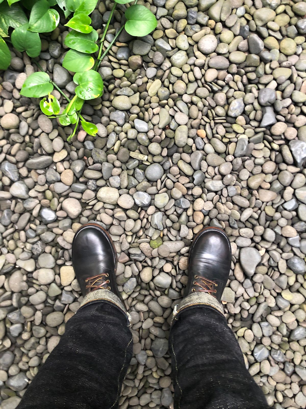 Photo by hsiddharta on February 15, 2026 of the Tahura Custom Model in Horween Black Chromexcel.