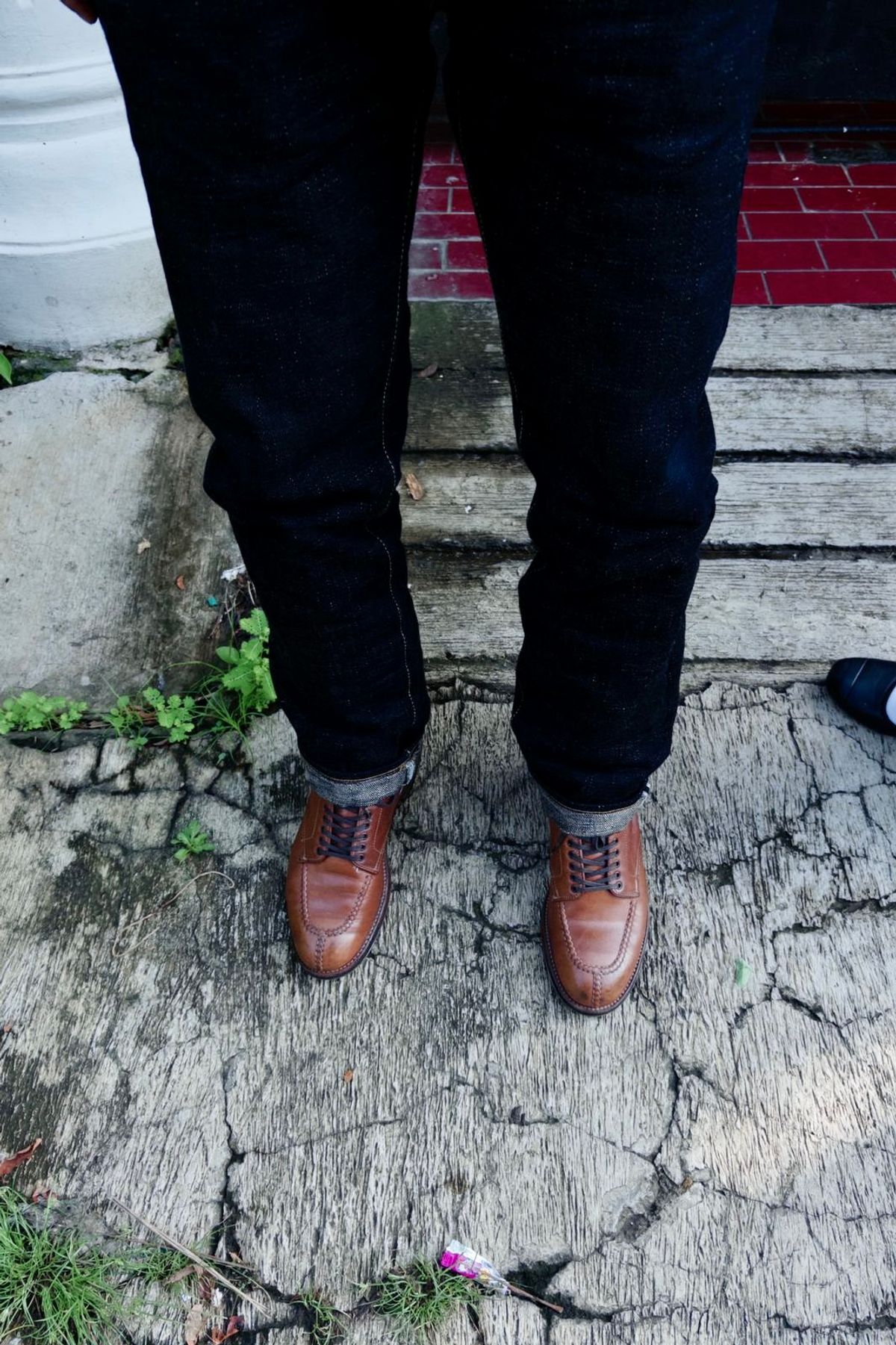 Photo by hsiddharta on December 25, 2025 of the Alden NST Tanker Boot in Horween Natural Chromexcel.