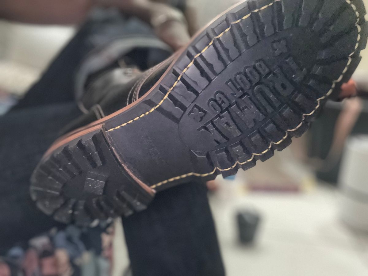 Photo by TheFadeLog on September 16, 2025 of the Truman Upland Boot in Horween Black Waxed Flesh.