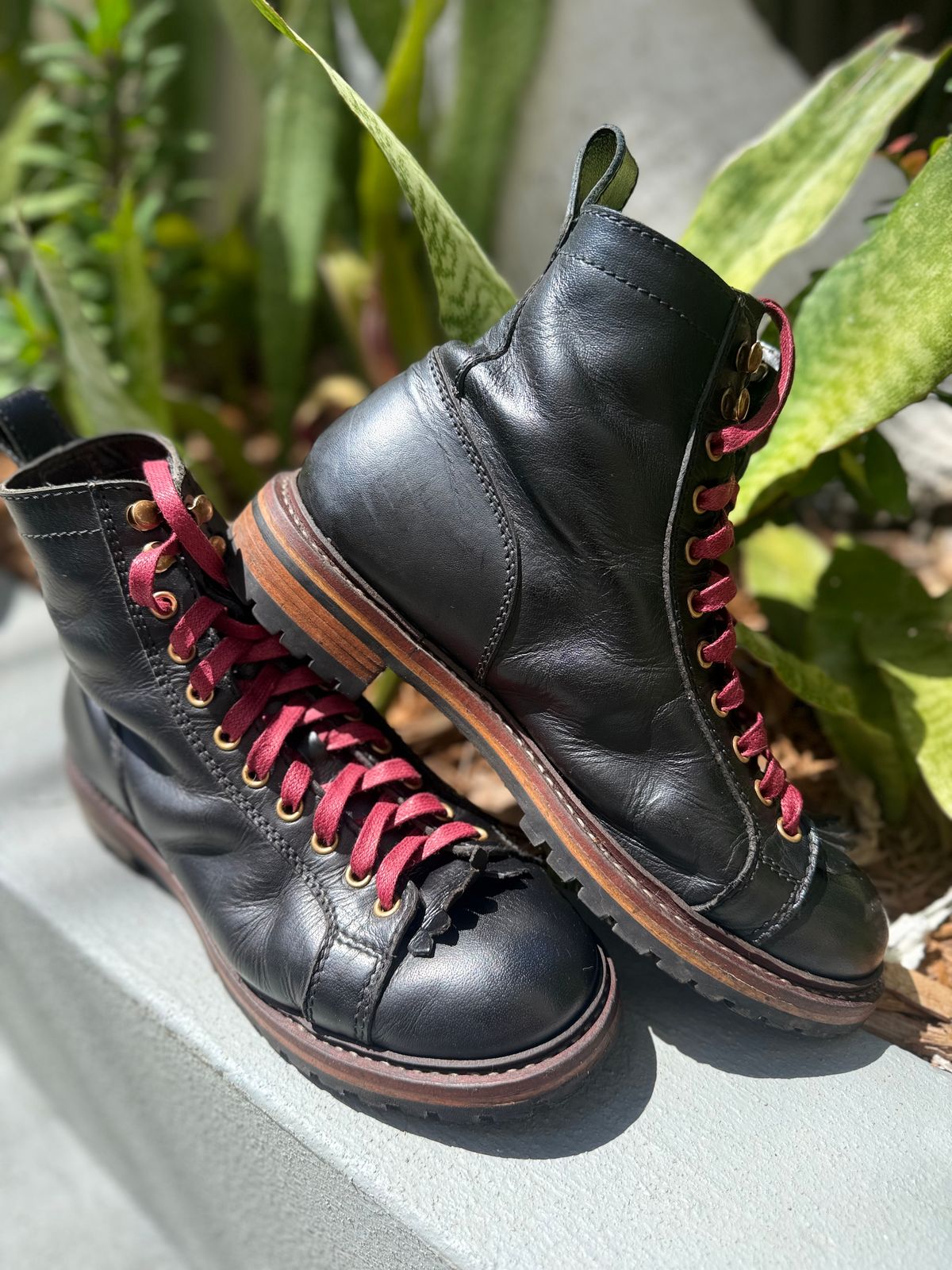 Photo by TheFadeLog on September 26, 2025 of the Craft & Glory Explorer Monkey Boots 6” in Full Grain Waxed Water Buffalo.