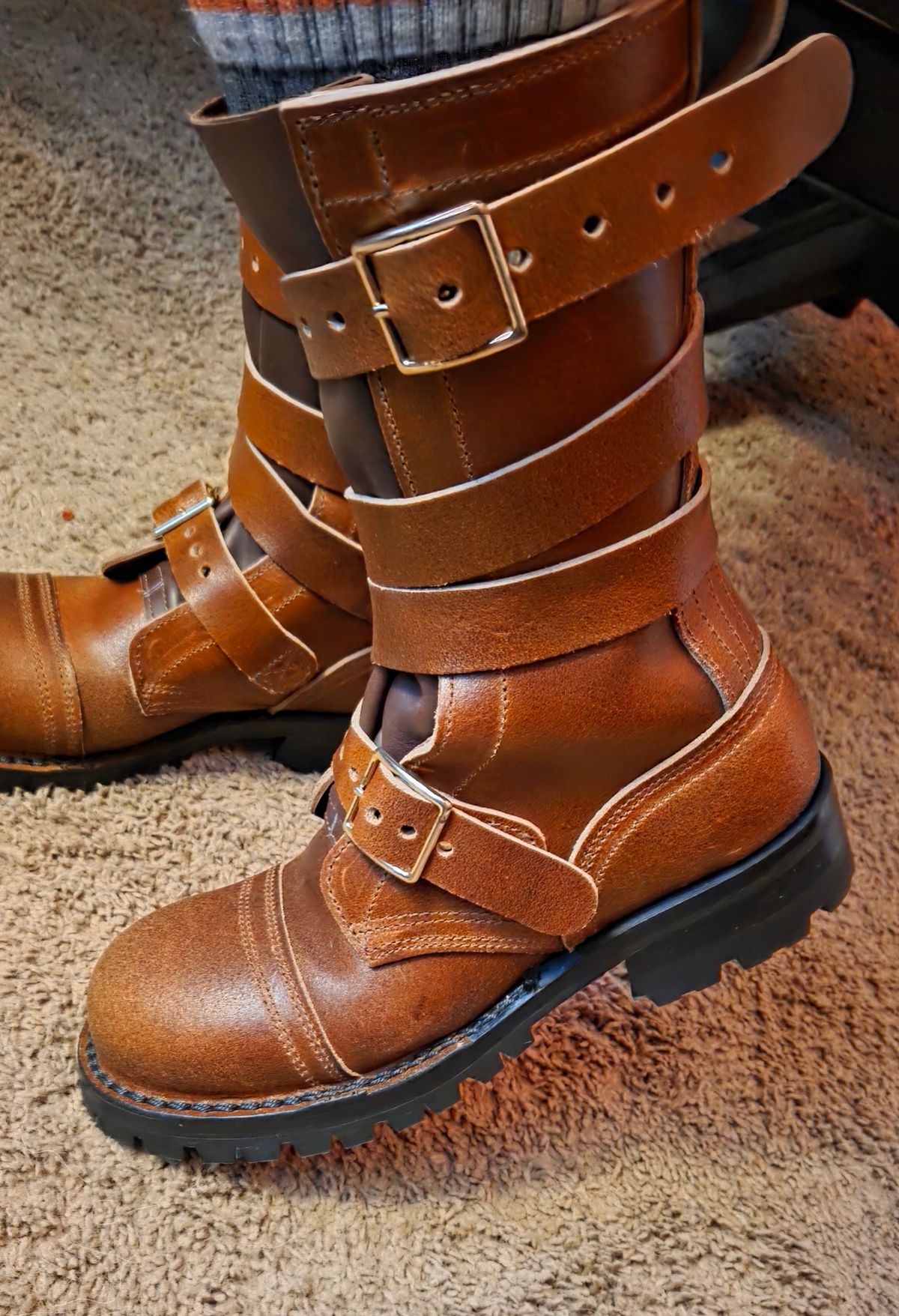 Photo by restowolf629 on August 10, 2025 of the Nicks TankerPro in Ember Waxed Flesh.