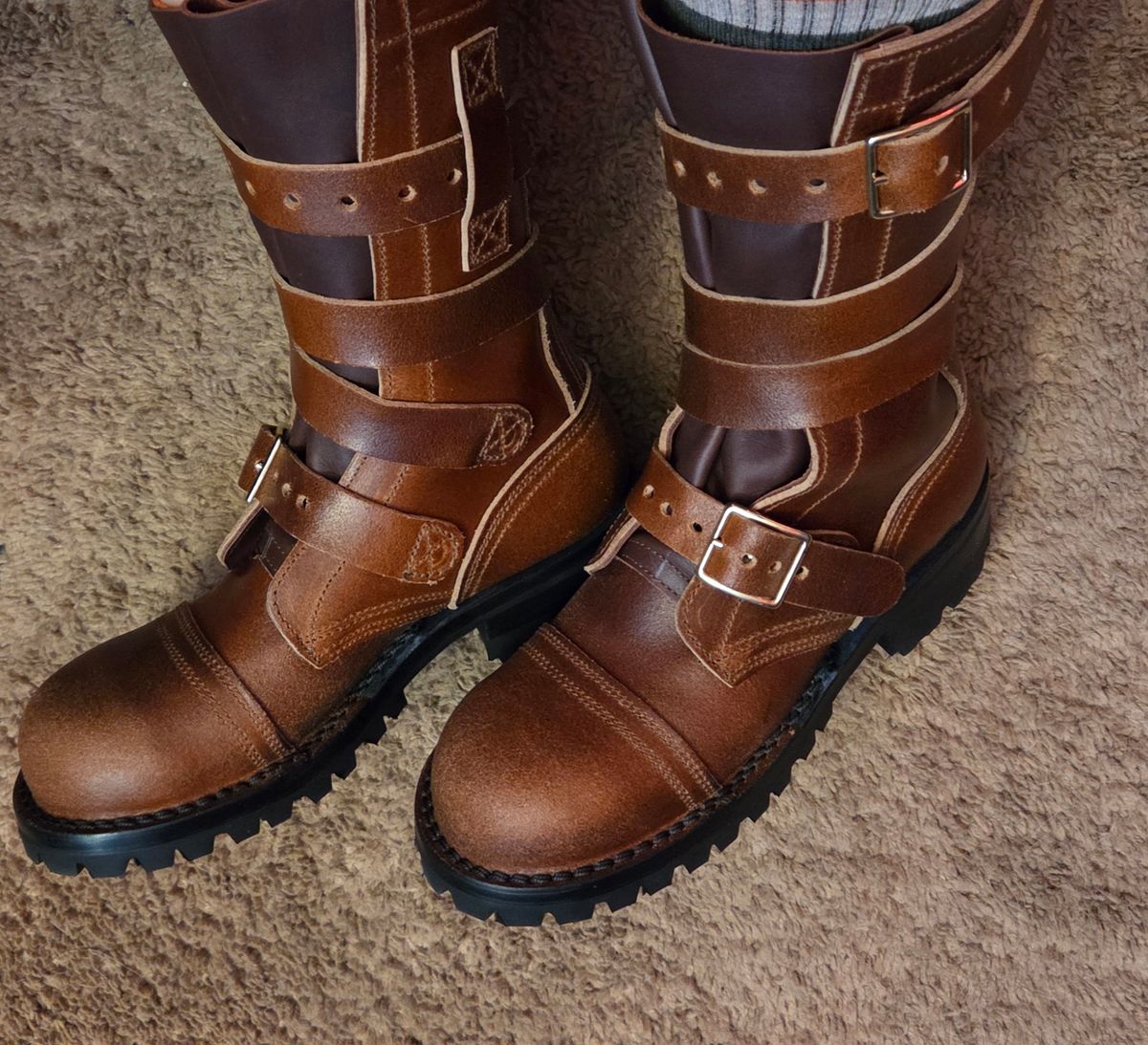 Photo by restowolf629 on August 10, 2025 of the Nicks TankerPro in Ember Waxed Flesh.