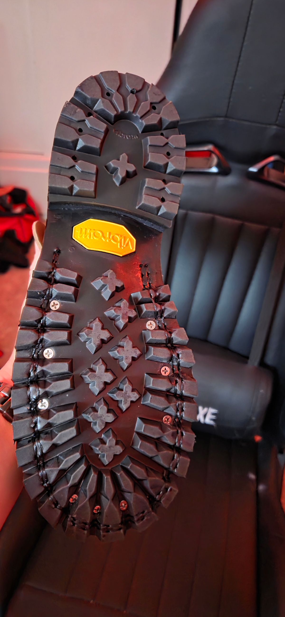 Photo by restowolf629 on August 10, 2025 of the Nicks TankerPro in Ember Waxed Flesh.