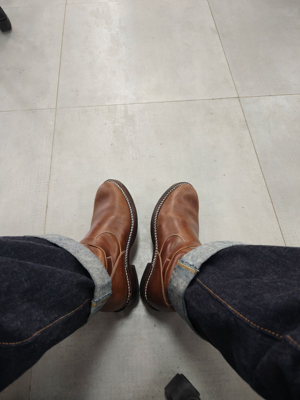 Photo by novrianhar on April 30, 2026 of the Junkard Engineer Boots in Maryam Toscanello TPR Horsebutt.