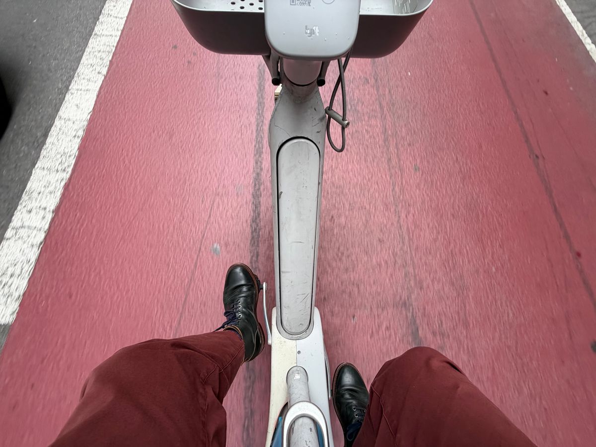 Photo by noneck on April 29, 2026 of the Grant Stone Diesel Boot in Horween Navy Chromexcel.