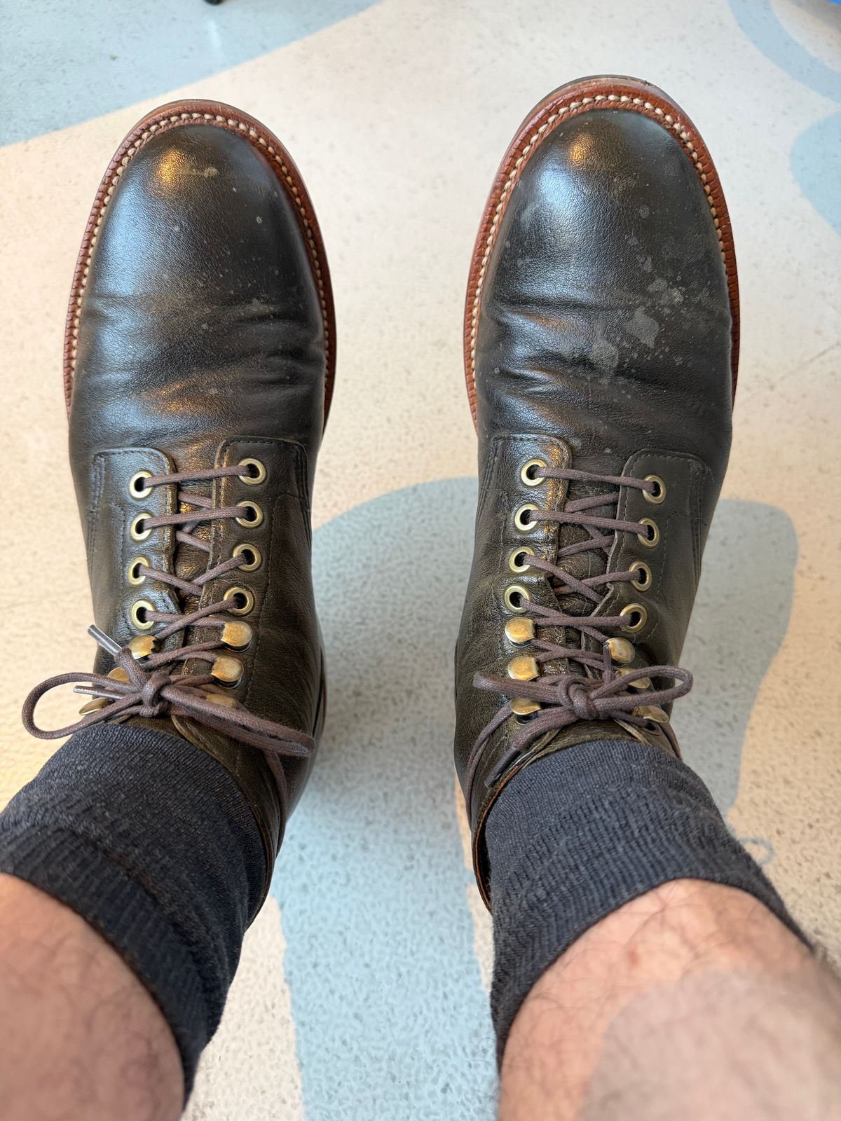 Photo by noneck on June 11, 2026 of the Grant Stone Diesel Boot in Incas Jungle Kangaroo.