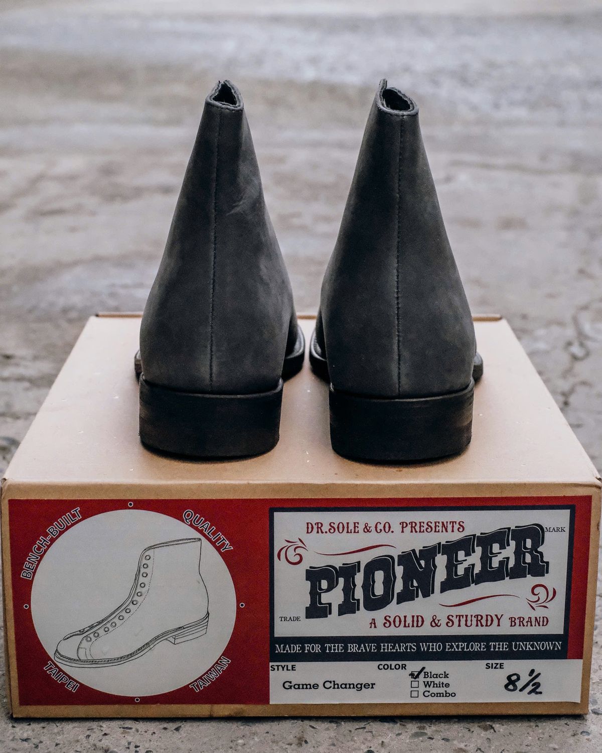 Photo by PhanAn on November 6, 2024 of the Dr. Sole Game Changer in Top Grade nubuck Leather.