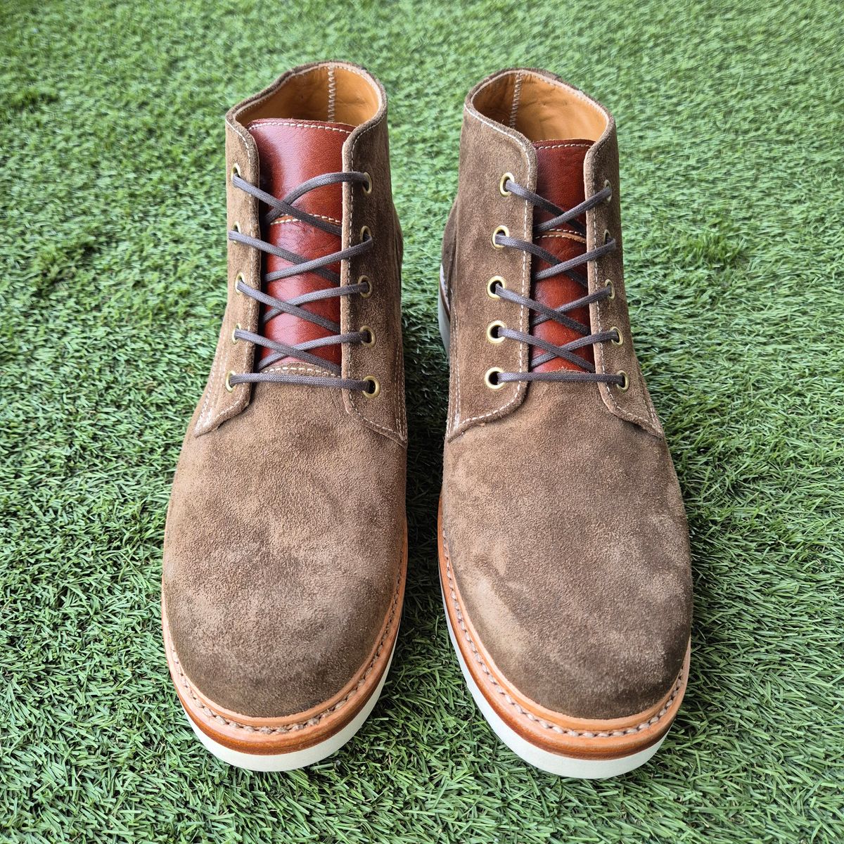 Photo by username on October 10, 2024 of the Botería Negreiros Custom Model in Peruvian Roughout.