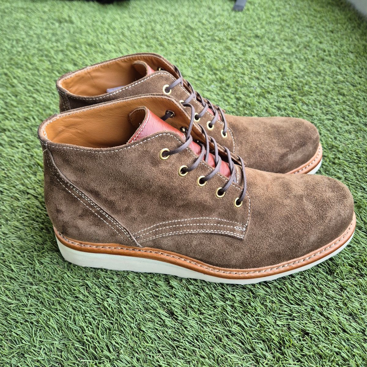 Photo by username on October 10, 2024 of the Botería Negreiros Custom Model in Peruvian Roughout.