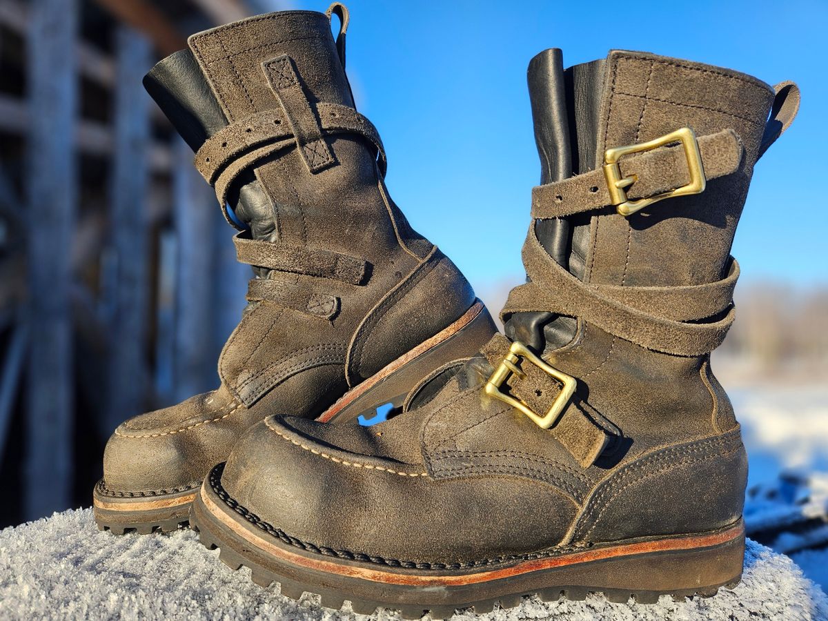 Photo by Theakkid on November 13, 2024 of the Nicks TankerPro in Nicks/Seidel 1964 Ash Gray Roughout.
