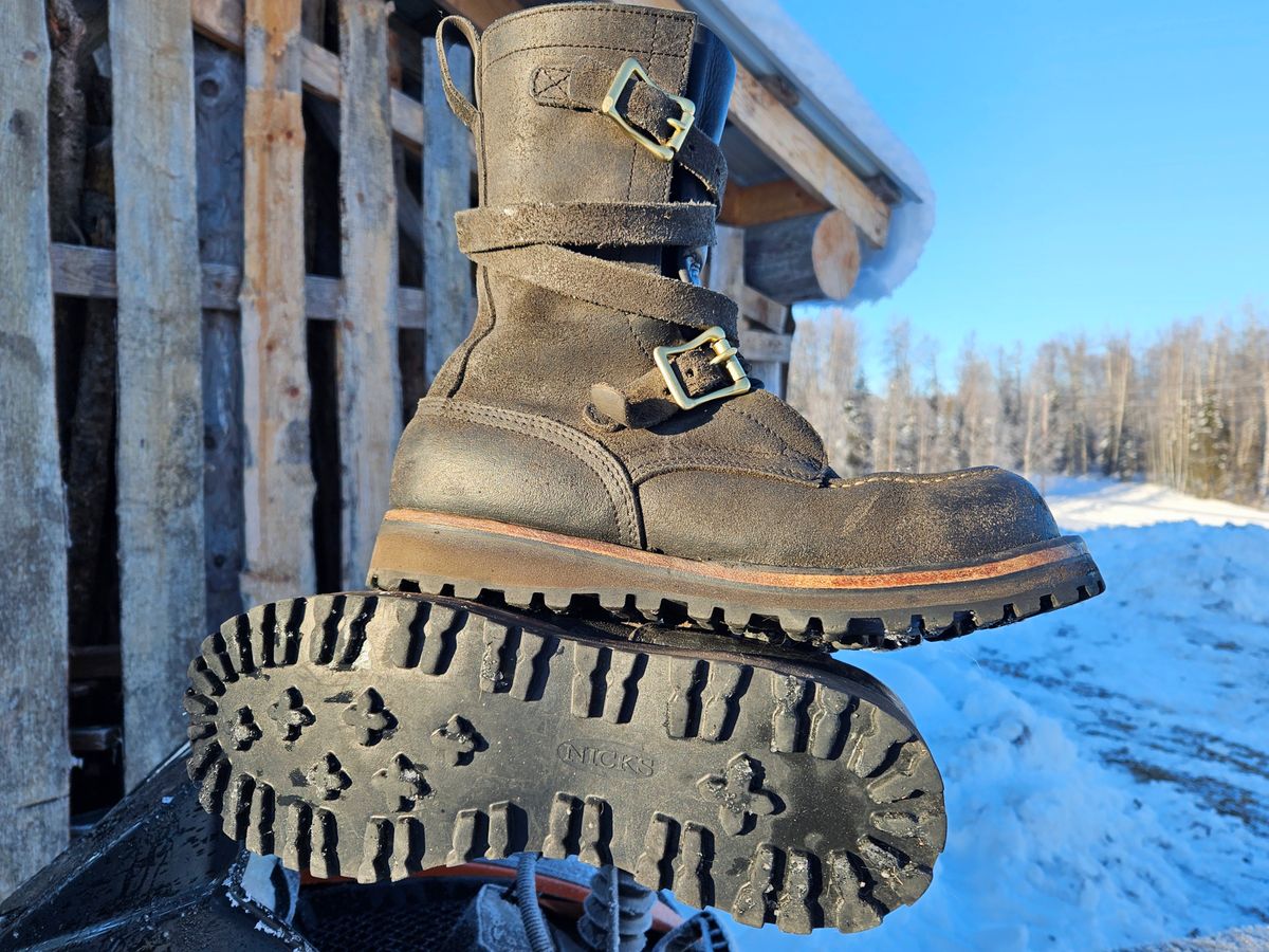 Photo by Theakkid on November 13, 2024 of the Nicks TankerPro in Nicks/Seidel 1964 Ash Gray Roughout.