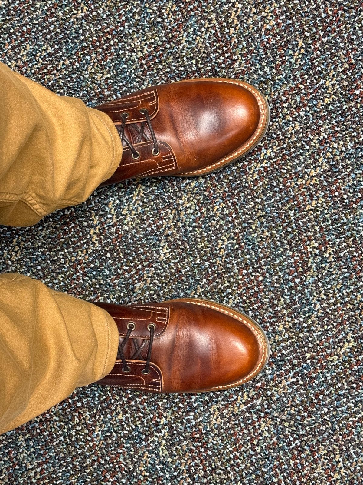 Photo by jp0319 on January 27, 2025 of the Truman Service Boot in Horween Autumn Cypress.