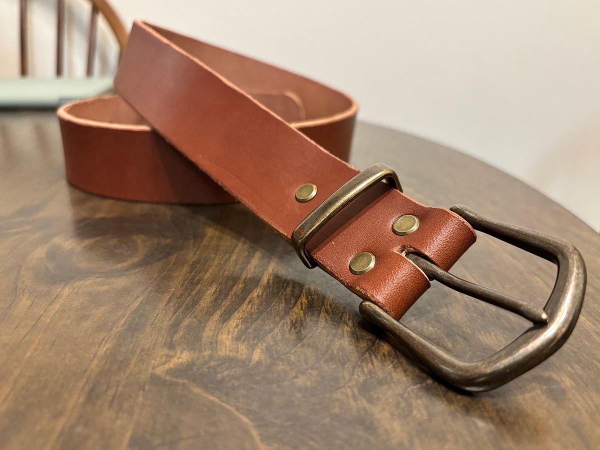 Photo by escobarmike on January 13, 2026 of the Self-Made Belt in Wicket & Craig English Bridle.