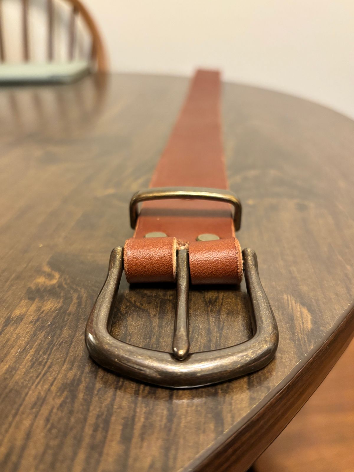 Photo by escobarmike on January 13, 2026 of the Self-Made Belt in Wicket & Craig English Bridle.