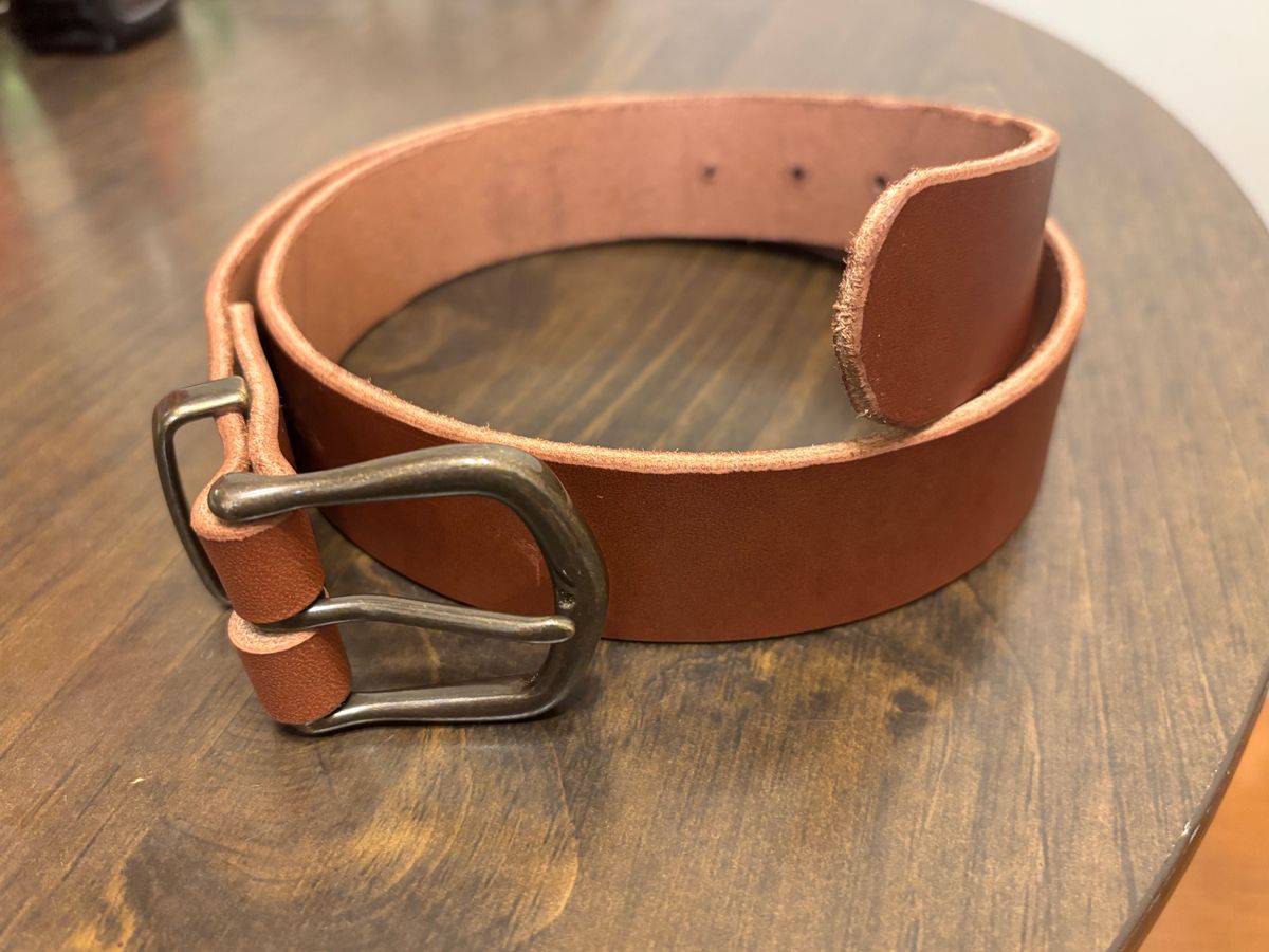 Photo by escobarmike on January 13, 2026 of the Self-Made Belt in Wicket & Craig English Bridle.