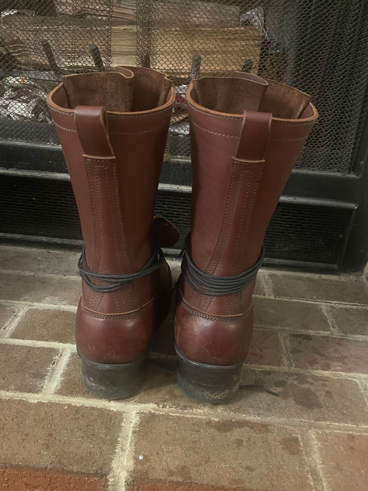 Photo by kweso on November 6, 2024 of the Frank's Boots Type 1 Commander in Seidel Chocolate Oil Tan.
