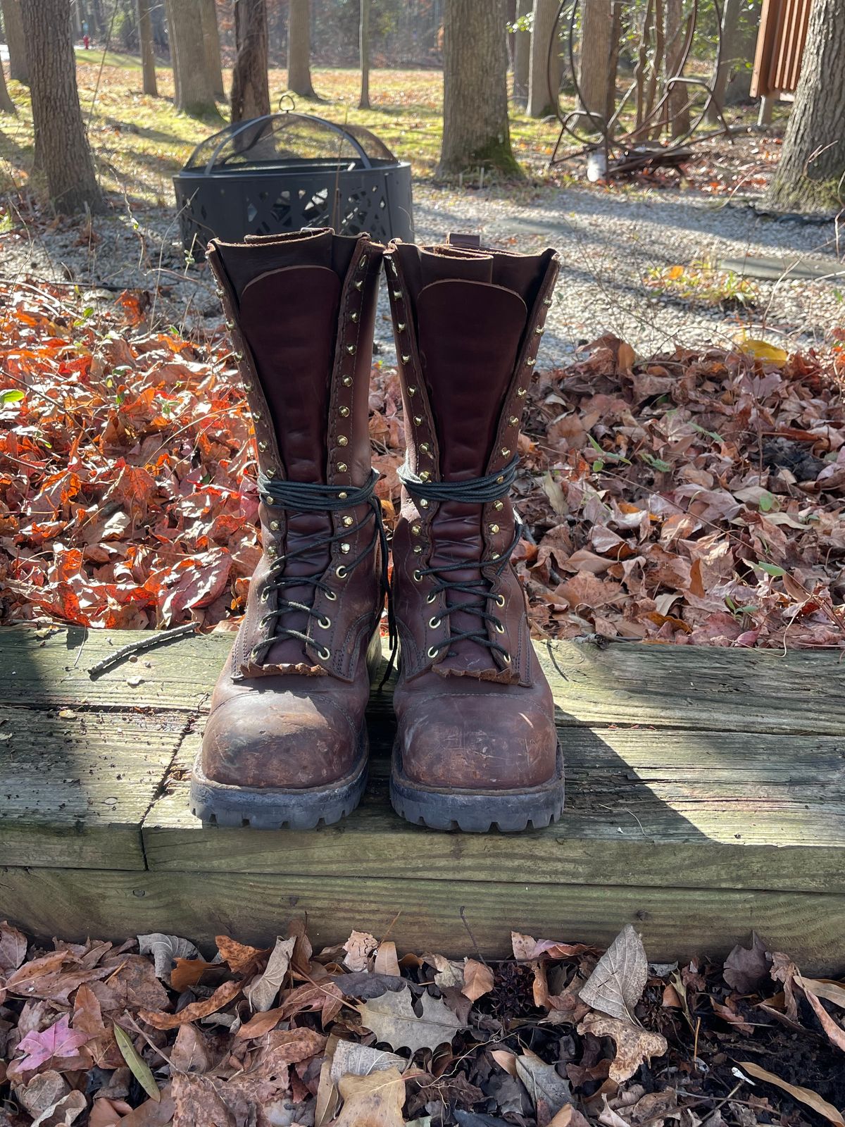 Photo by kweso on December 5, 2024 of the Frank's Boots Type 1 Commander in Seidel Chocolate Oil Tan.