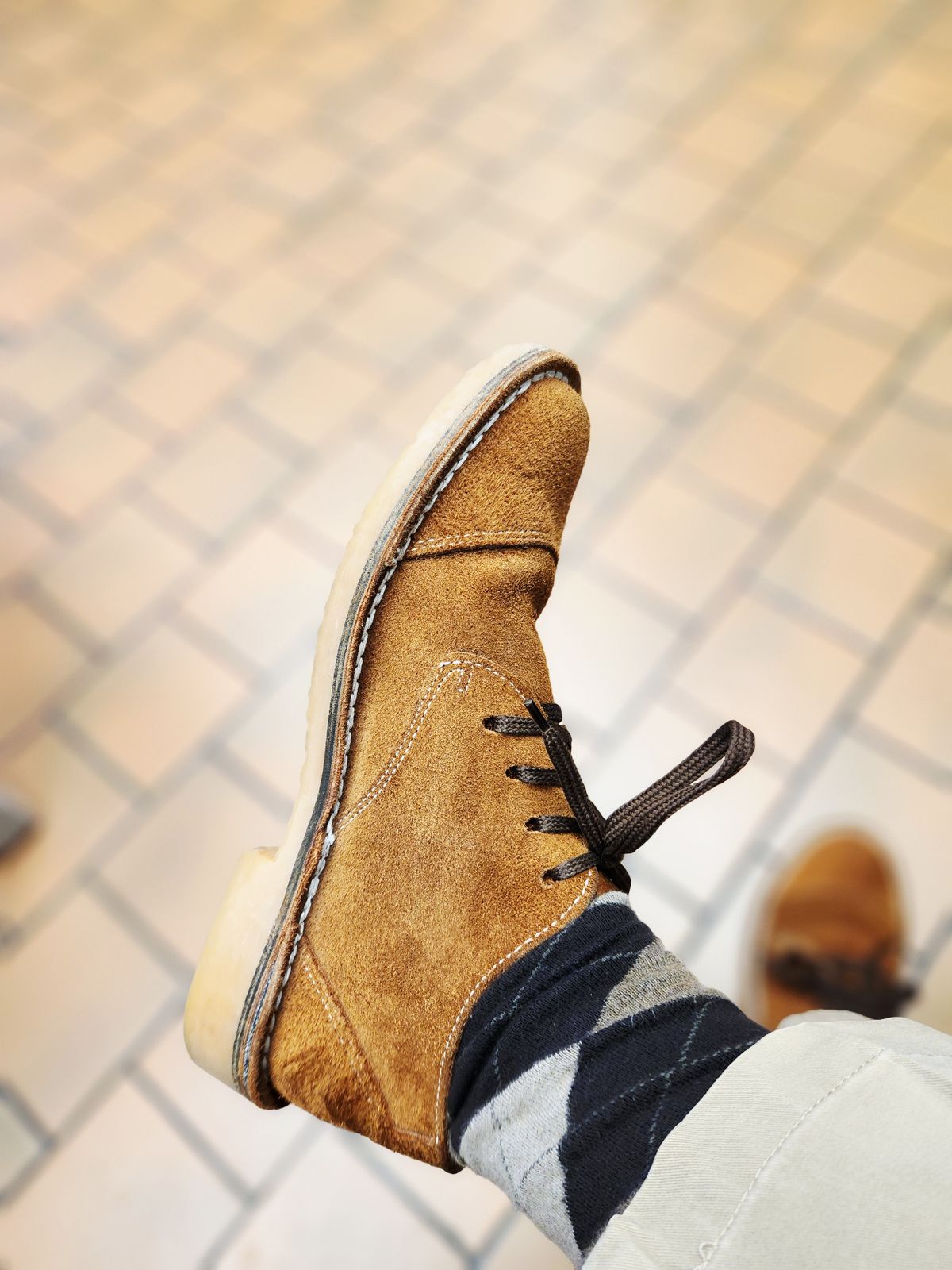 Photo by rollschoice on June 6, 2025 of the Jim Green Shoellie in Jim Green / Fudge Crazy Horse Roughout.