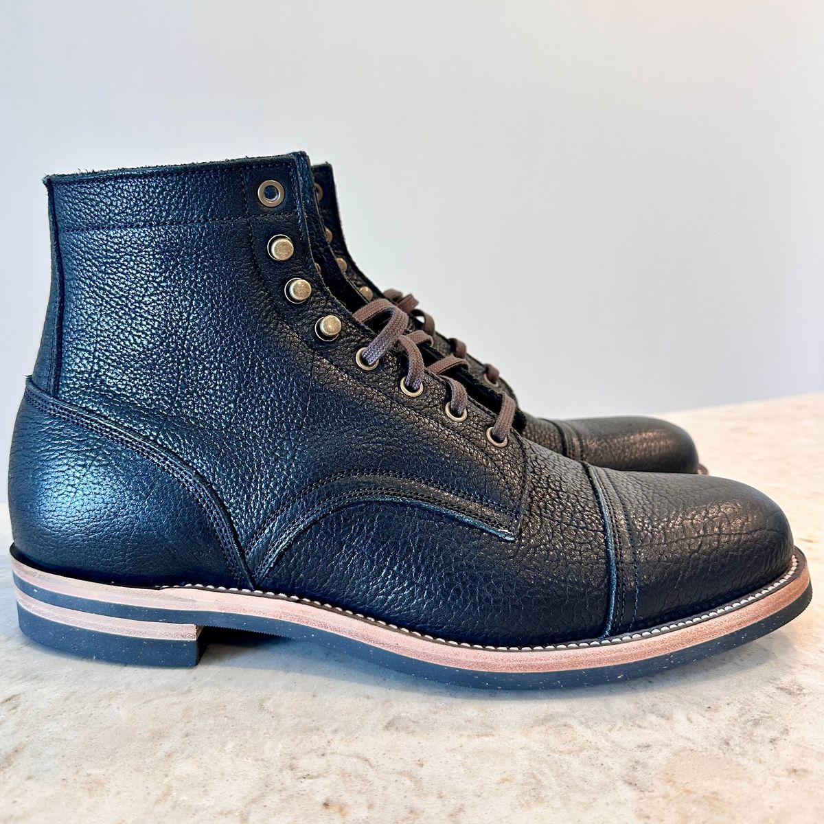 Photo by YouShoe on December 8, 2025 of the Luosjiet Logger Boot in Yak.